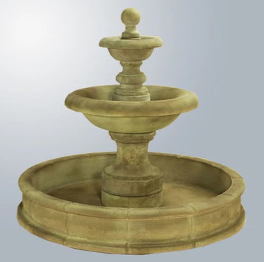 Giannini Garden Villa Santini Two Tier Pond Fountain Short